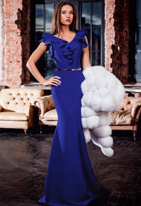 Elegant Ruffles Mermaid Evening Dress