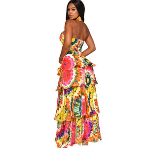 Sexy Sweetheart Flower Layer Evening Dress