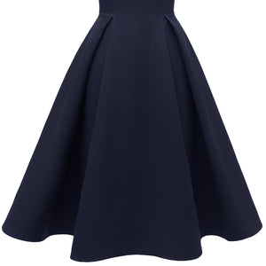 A-line Pleated Vintage Dress