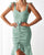 Straps Knot Ruched Mermaid Party Dress