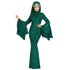 Sequins Wide Sleeves Mermaid Evening Dress without Scarf