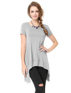 Simple Fhion Round Neck Short Sleeve T-shirt