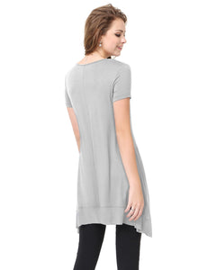 Simple Fhion Round Neck Short Sleeve T-shirt