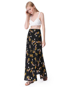 New Floral Printed Skirts High Waist Pleated