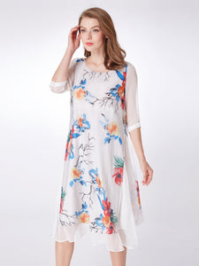 Fhion Flower Printed Summer Dresses