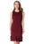 Fhion Burgundy Cocktail Fishtail Dresses