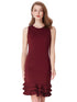 Fhion Burgundy Cocktail Fishtail Dresses