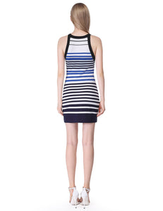 Sexy Fazhion Striped Bodycon Cual  Dress