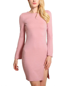 Fhion Round Neck Knit Cual Dress