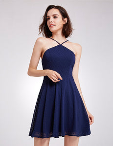 Sexy Spaghetti Straps Sleeveless Short Chiffon Cual Dress