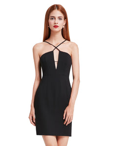 Sexy VNeck Spaghetti Straps Bodycon Cual Dress