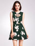 Floral Print Short Fit & Flare Dress