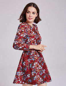 Long Sleeve A-line Casual Dress