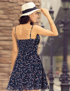 Flora Printed Short Casual Dress