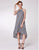 Cute Fhion Halter Sleeveless High Low Layered Slim Plaid Dress