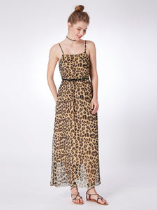 Sexy Spaghetti Straps Leopard Printed Summer Dresses