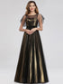 Gold Mesh Dresses with C Sleeve