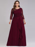 Long Half Sleeves  Formal Evening Dresses