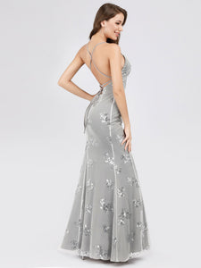 Young Fhion Backless Sequin Dress