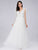 See Though V Neck Wedding Dresses