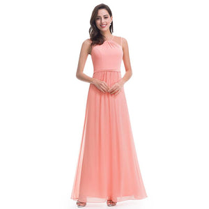 Sleeveless Long Evening Party Dress