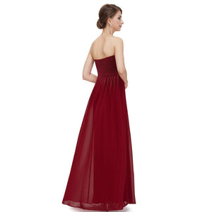 Long Strless Evening Party Bridesmaid dress