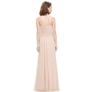 Long Strless Evening Party Bridesmaid dress