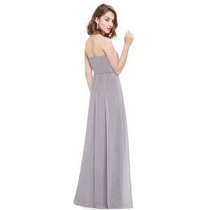 Long Strless Evening Party Bridesmaid dress