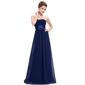 Long Strless Evening Party Bridesmaid dress