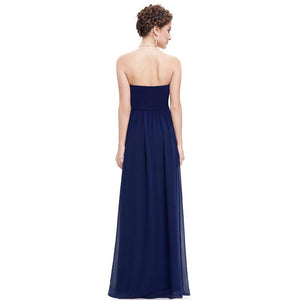 Long Strless Evening Party Bridesmaid dress