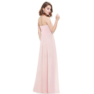 Long Strless Evening Party Bridesmaid dress