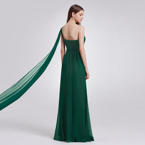 One Shoulder Fhion Long Evening Dress