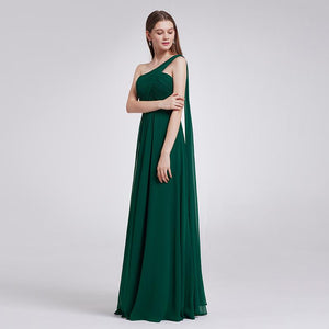 One Shoulder Fhion Long Evening Dress