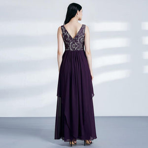 Unique Lacey  Long Holiday Evening Party Dresses