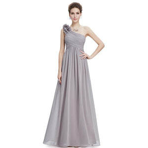 Stylish One Shoulder Long Bridesmaid Dresses