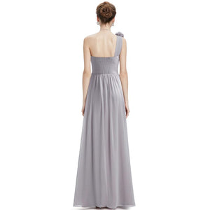 Stylish One Shoulder Long Bridesmaid Dresses