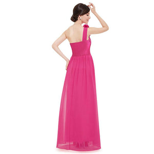 Stylish One Shoulder Long Bridesmaid Dresses