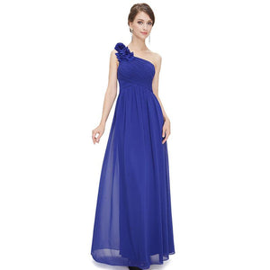 Stylish One Shoulder Long Bridesmaid Dresses