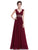 V-neck Long Evening Dress