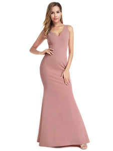 Backless Fishtail Evening Dress