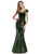 Long Velvet & Sequin Mermaid Prom Dresses F