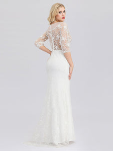 Illion Wedding Dresses with Half Sleeve F