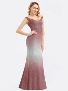 Gradient Color Party Dresses for  F