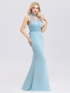 Sweetheart Neckline Self-tie Bodycon Mermaid Dress F