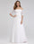 A-Line Off the Shoulder Floor-Length Wedding Dresses F