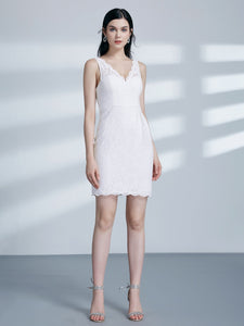 Fhion Short Lace Vneck Cocktail Dresses F