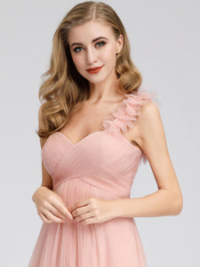 One Shoulder Sweetheart Neckline Dress