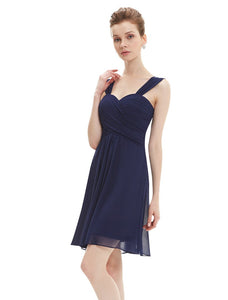 Ruffles Padded Chiffon Bridesmaid Dress