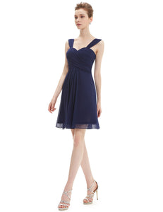 Ruffles Padded Chiffon Bridesmaid Dress