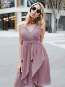 Short Spaghetti Straps Sleeveless Dress